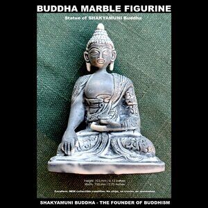 SHAKYAMUNI BUDDHA MARBLE FIGURINE